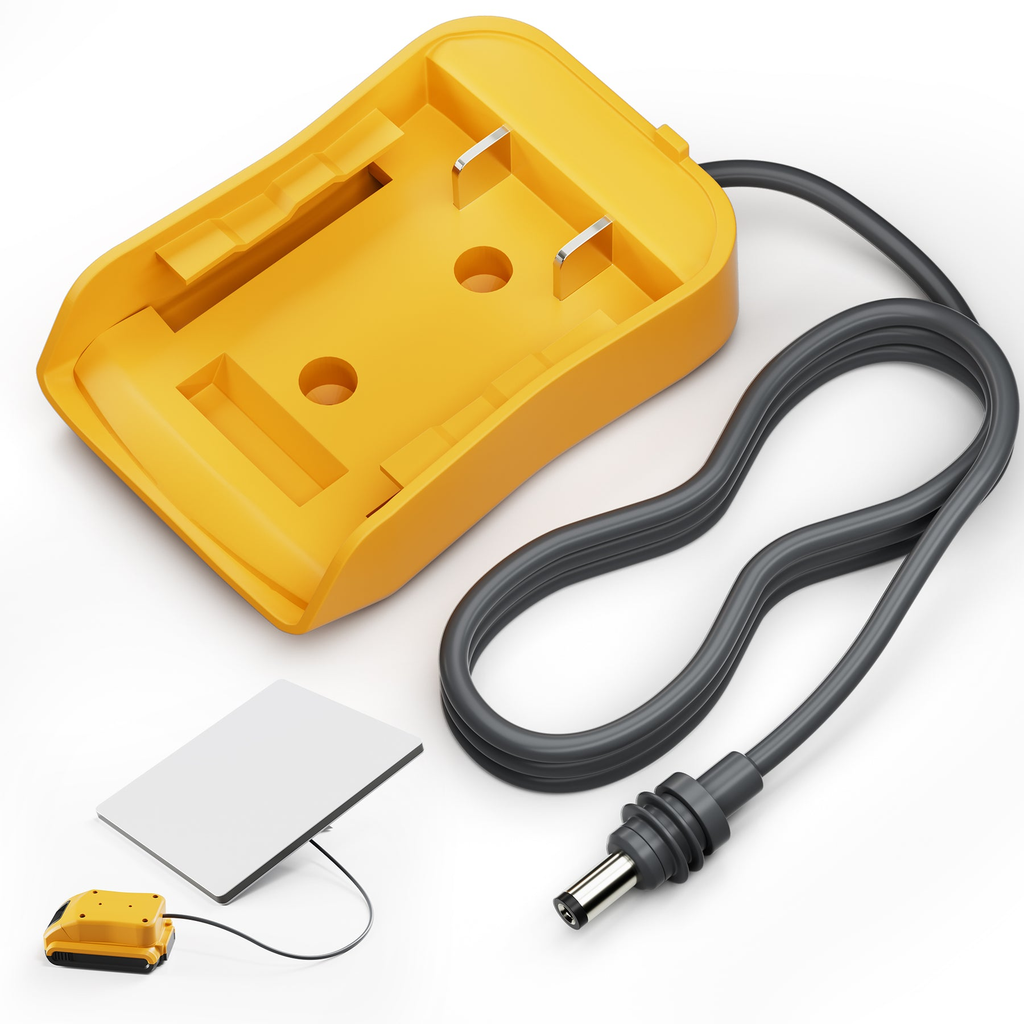 Cable de alimentación Starlink Mini DC con adaptador de batería Dewalt de 18 V-20 V - 1 m (3,28 pies)