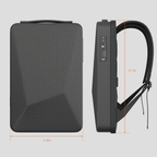 Mochila de viaje Starlink Mini de carcasa rígida con candado TSA y puertos de carga USB