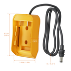 Cable de alimentación Starlink Mini DC con adaptador de batería Dewalt de 18 V-20 V - 1 m (3,28 pies)