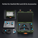 Estuche de viaje rígido protector Starlink Mini con almacenamiento organizado