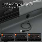 Mochila de viaje Starlink Mini de carcasa rígida con candado TSA y puertos de carga USB