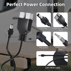 Kit de conversión Starlink Mini DC 12V/24V a 30V con conector Anderson Powerpole a DC y cable de 7 m (23 pies) para vehículos recreativos, embarcaciones y sistemas aislados de la red eléctrica. 