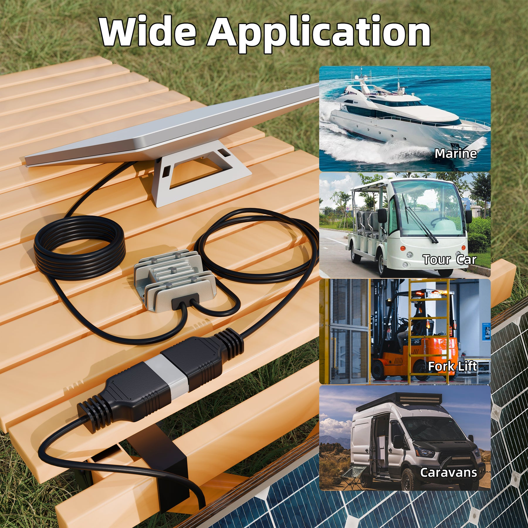 Kit de conversión Starlink Mini DC 12V/24V a 30V con conector Anderson Powerpole a DC y cable de 7 m (23 pies) para vehículos recreativos, embarcaciones y sistemas aislados de la red eléctrica. 